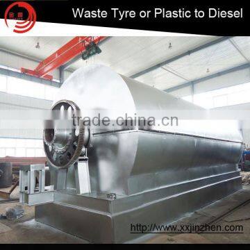 2016 high quality tire recycling machine rubber pyrolysis plant waste to diesel plant