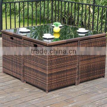 Garden Rattan Big Leisure Table, Plastic Garden Table photo-3