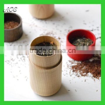 High quality wooden spice container for kitchen decorative