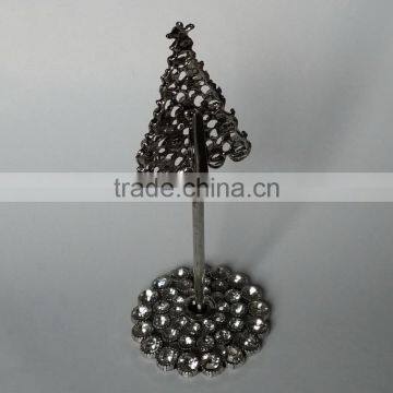Metal Christmas Tree Design Event Card Holder