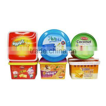 IML PP Plastic Decorative Cookie Box,Manufacturer of Large Plastic Biscuit Packaging Container photo-3