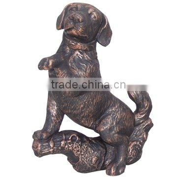 Garden metal animal statue cast iron dog statue supplier