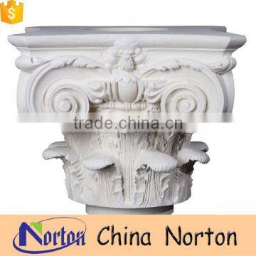 carved craft stone garden roman column capitals decor NTMF-CP009Y