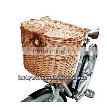 beautiful and durable wicker bicycle basket (manufacture)