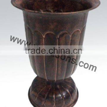 Small Wedding Table Metal Vase / Unique Wedding Table Vases photo-5