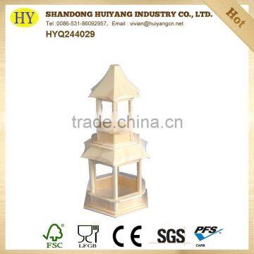 Unfinished Handmade Wholesale Wooden Bird Feeder