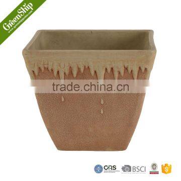 Decorative Square White Ceramic Pot for Room Decoration/lightweight/strudy and Durable/eco-friendly photo-5
