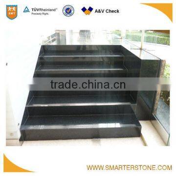 BLACK STAR interior stone stair treads G684