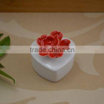 New Style Ceramic Jewel Box & Ceramic Trinket Box With Flower Shape photo-4