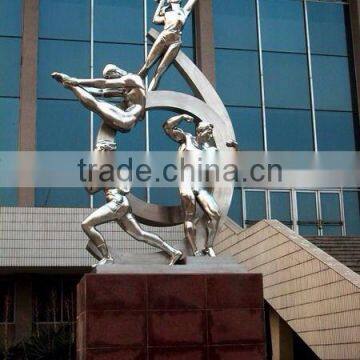 Stainless Steel Modern Art Sculpture Nude Dancing Girl for Sale photo-4