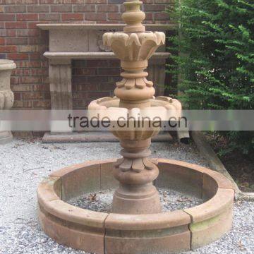 Four Tiers Fountain Home Decor Stone Garden Cantera Stone Fountains photo-2
