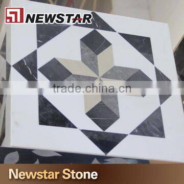 Newstar natural stone tiles floor marble waterjet medallion