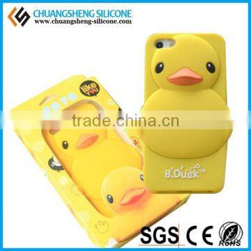 High Quality New Fashion Duck Shape Silicone Phone Cover