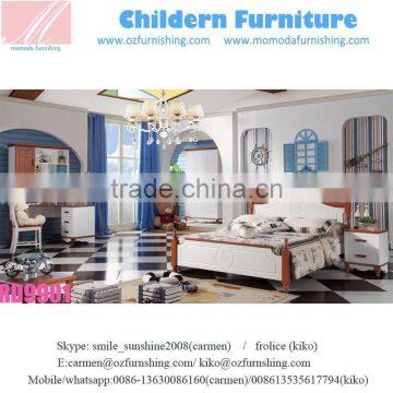 RD9907 Hot Sale 2017classic Brown N White Traditional Matching Bedroom Cheap Home Furniture Queen Size King Size Bedroom Set photo-6