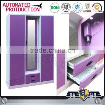 Cheap India Metal Clothes Cupboard Almirah Wardrobe photo-3