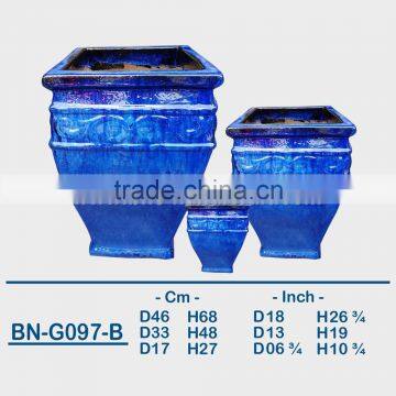 GLAZED CERAMIC OUTDOOR POT BN-G097 photo-2