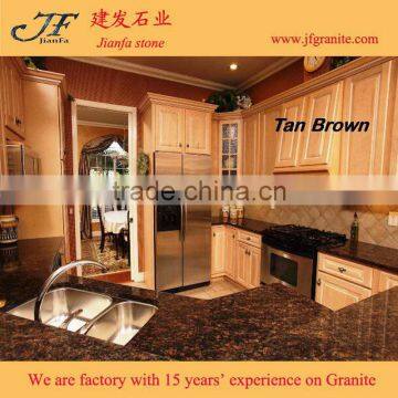 2017 New Antique Tan Brown Granite Kitchen Countertop With Stainless Steel photo-2