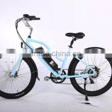 2017 newly design 26 inch CE approved sand beach cruiser electric bike