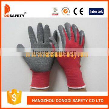 DDSAFETY Latex Coated Palm Gloves With Nylon Liner With Knitted Wrist