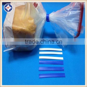 plastic double iron wire PP twist tie for bread bags