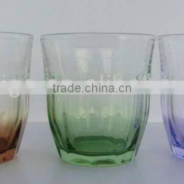 GH270 Glass Drinking Cup with colorful spray