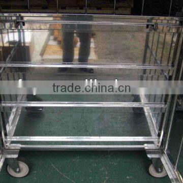 foldable steel nestable roll trolley (ISO approved)
