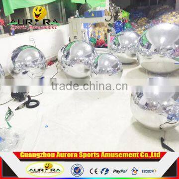 High quality custom made double layer giant inflatable mirror ball trophy disco mirror ball decoration