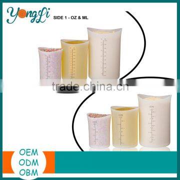 Wholesales Silicone Transparent Measuring Cups for Baking photo-2