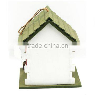 Green and Red Garden Decoration Bird Cage Antique Wooden Bird Cage photo-3