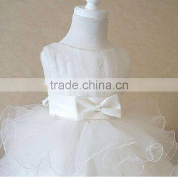 Retail Hot! 2015 Baby Girl Dress Lace Multi-layer Tulle Cute Princess Dress Bow Belt Fashion Vestido Meninas photo-6