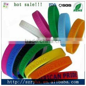 Wholesale Cheap Custom Silicone Bracelet Fashion Designs Reusable Waterproof Silicone Rubber Bracelet/wristband/bangle photo-2