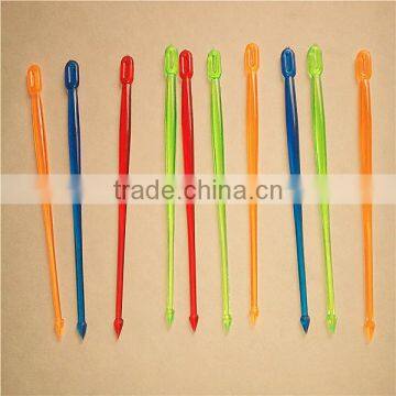 Party swizzle cocktail party plastic bean picks