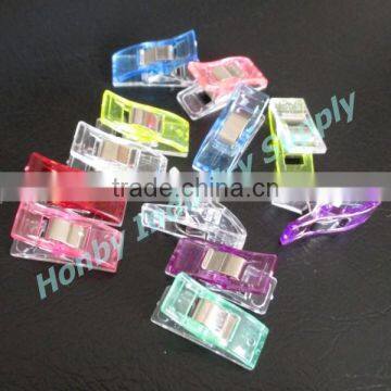 Coloured Small 27mm Plastic Quilting Binding Sewing Clamps