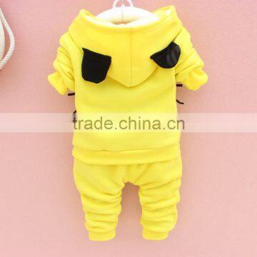 Children's Add Wool Fleece Suit With Cute Hood photo-1