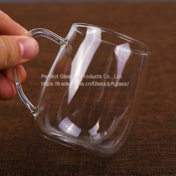 Glass Cup Kungfu Tea Cup Three Part Glass Cup Filter Glass Cup Coffee Cup Milk Cup Juice Cup for Hotel and Resturant photo-4