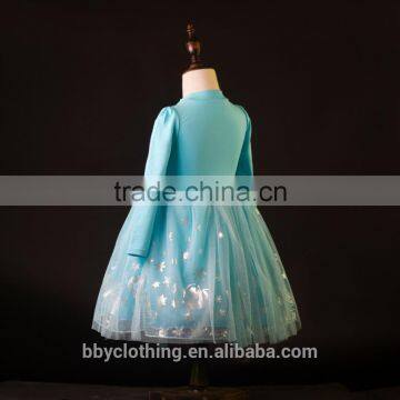 New Girl Dresses Costume Lace Long Sleeves Kid Sequinned Dresses Children Cosplay photo-3