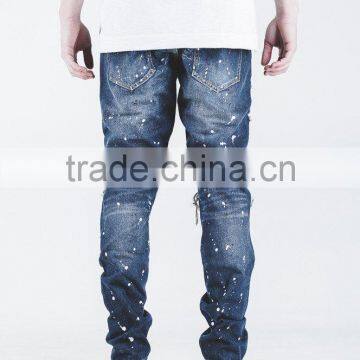 Spandex/Cotton Material and Washed Technics High Quality Men's Biker Jeans photo-3