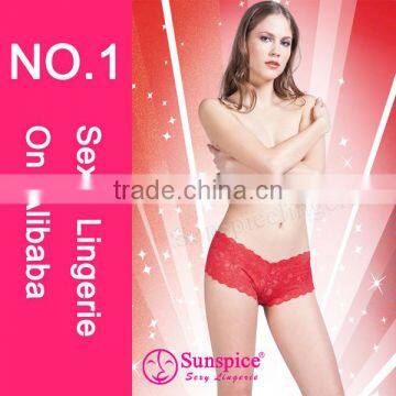 Wholesale sunspice sexy hot red panty underwear sexy lingerie