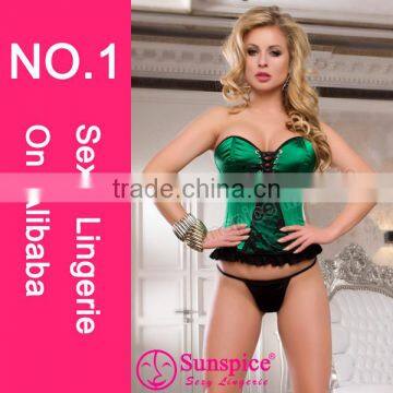 Sunspice big girl sexy corset black sexy fat women corset fashion sexy mature women corset