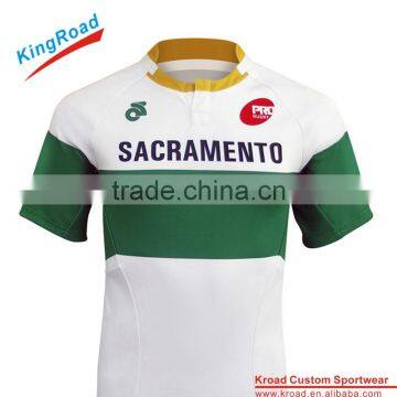 2016 wholesale rugby wear China cheap rugby shirt custom sublimated soccer jerseys