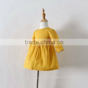 New Design Children Clothing Long Sleeve 100% Cotton Fancy Clothes Wholesale New Model Girl Dress photo-2