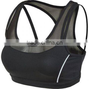 Fashionable Women's Training Mid-support Reflective Sports Bra photo-2