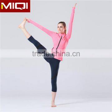 Pink suit jacket printing yoga wear new product launch in china