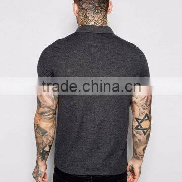 100% Cotton Yarn Dyed Men's Muscle Polo Shirt With Embroidery Design In Your Own Style Men's Short Sleeve Polo Shirts Stretch-Co photo-4