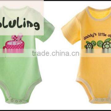 100% cotton tinaluling wholesale dude turtle boys rompers girls cupcake bodysuits