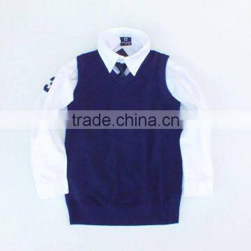 Custom Preschool Children Student Uniform Sweater Vests photo-3