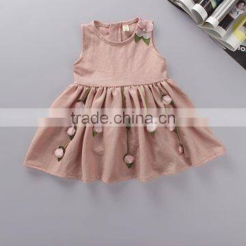 Wholesale Summer Cotton Printing Baby Girl Shirt Dress photo-3