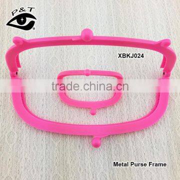 15.5cm Round Neon Jelly Color Plastic Purse Frame Neon Colors Frames photo-3