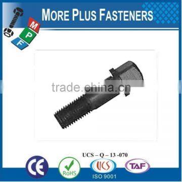 Made In Taiwan Flat Head Black Oxide Small Brass Black Phosphate Square Head Bolt photo-5