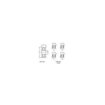 Deep groove ball bearings Miniature Ball Bearings 608 ZZ